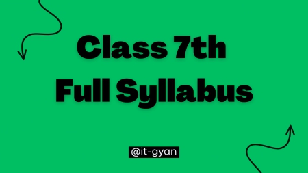 Class 7th 2025 - 2026